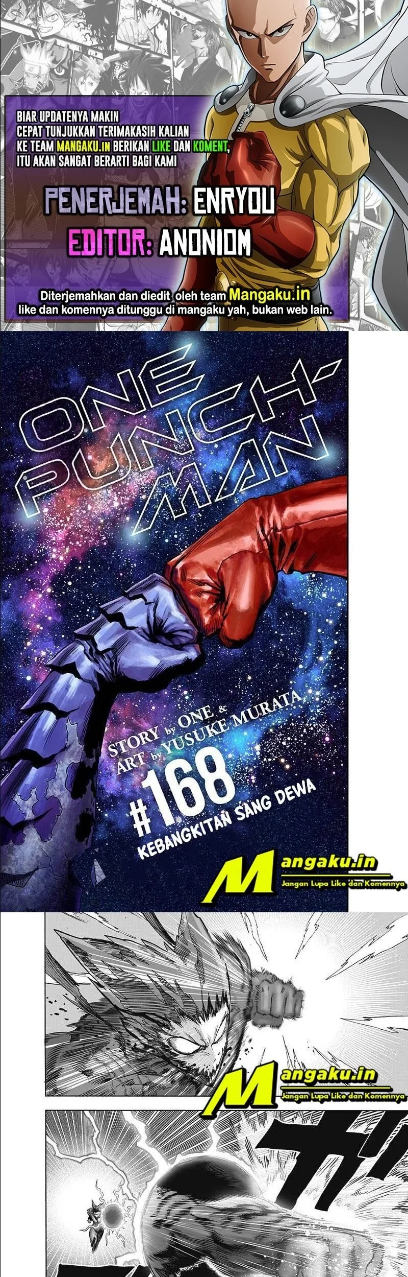 Komik One Punch Man Chapter 216.1 gambar 1