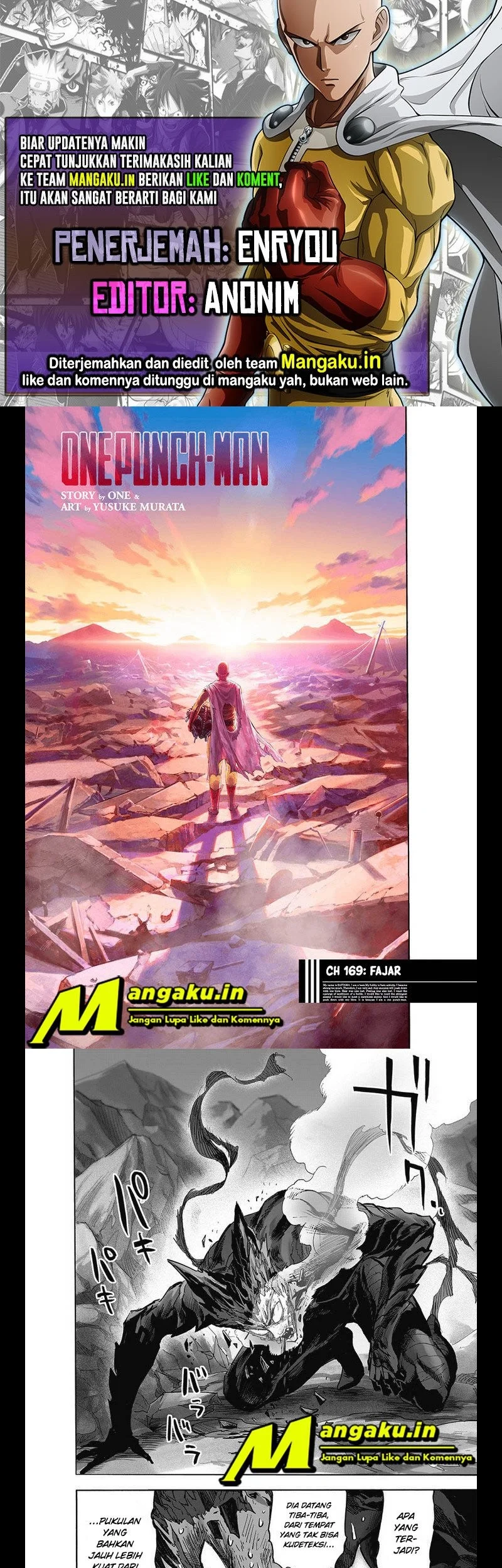 Komik One Punch Man Chapter 217.1 gambar 1