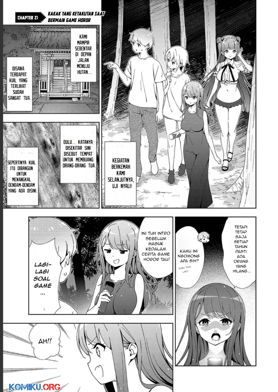 Baca Manga Onee-chan wa Game o Suruto Hito ga Kawaru Onee-chan Chapter 21 Gambar 2