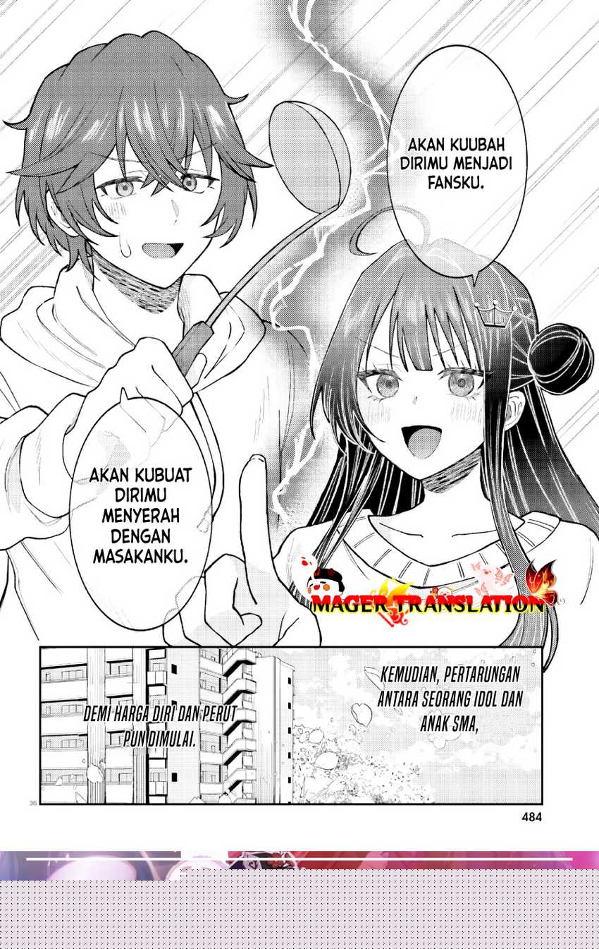 Ore no Haitoku Meshi o Onedari Sezu ni Irarenai, Otonari no Top Idol-sama Chapter 1.3 Gambar 14