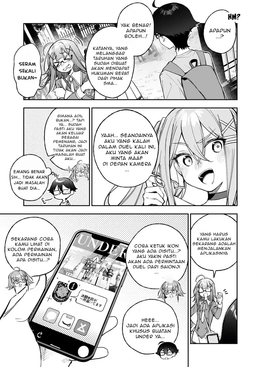 Ore wa Gakuen Zunou Battle no Ensyutsuka!: Jishou Mob ga Kage kara Egaku Saikyou Shujinkou Musou Scenario Chapter 2.1 Gambar 10