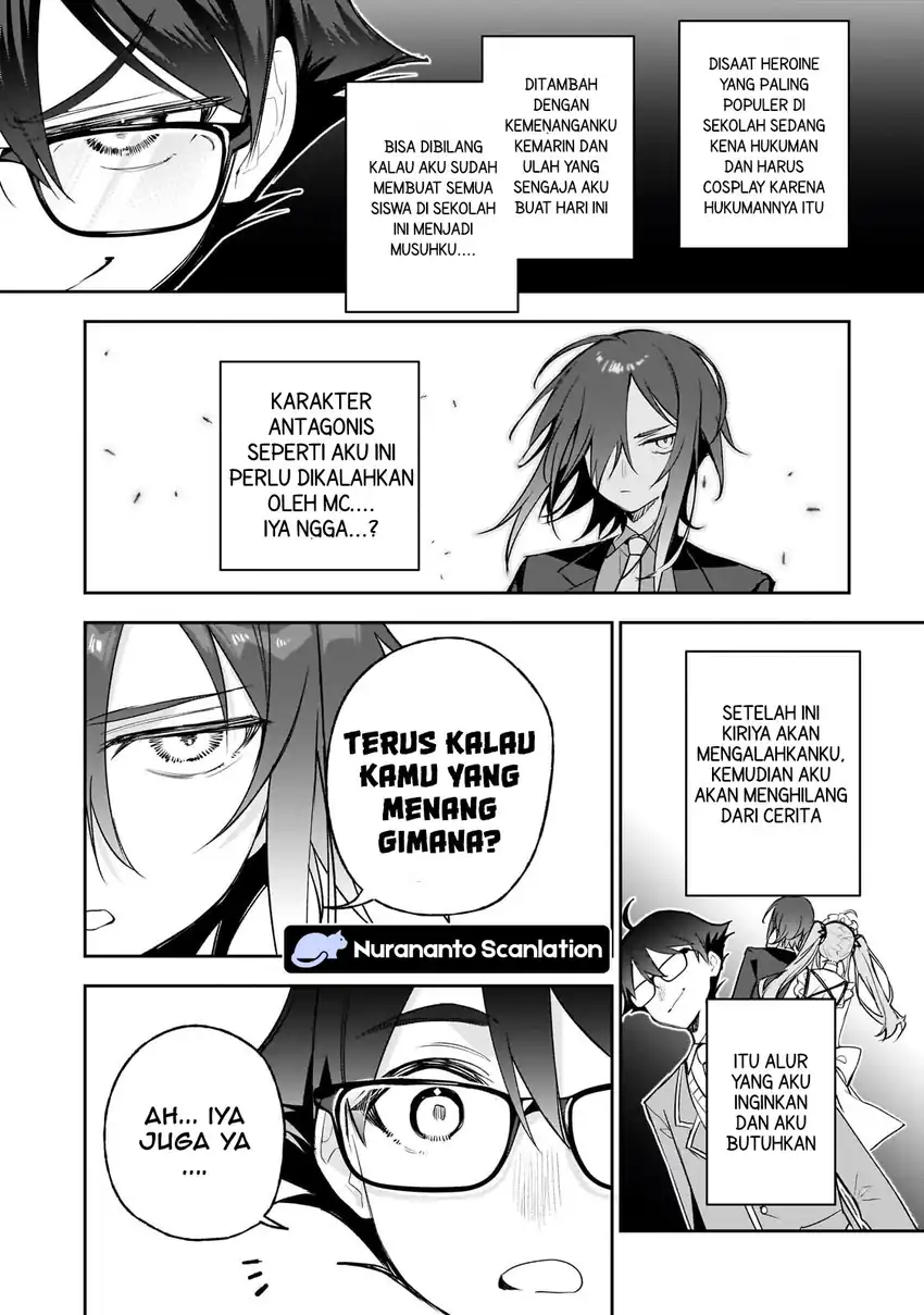 Ore wa Gakuen Zunou Battle no Ensyutsuka!: Jishou Mob ga Kage kara Egaku Saikyou Shujinkou Musou Scenario Chapter 3.2 Gambar 11