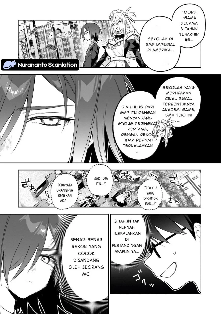 Ore wa Gakuen Zunou Battle no Ensyutsuka!: Jishou Mob ga Kage kara Egaku Saikyou Shujinkou Musou Scenario Chapter 4.1 Gambar 6