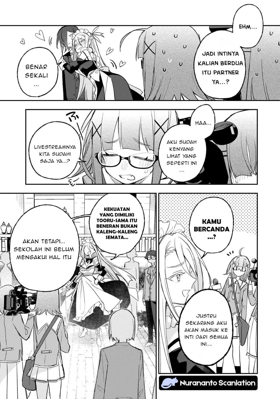 Ore wa Gakuen Zunou Battle no Ensyutsuka!: Jishou Mob ga Kage kara Egaku Saikyou Shujinkou Musou Scenario Chapter 4.2 Gambar 3