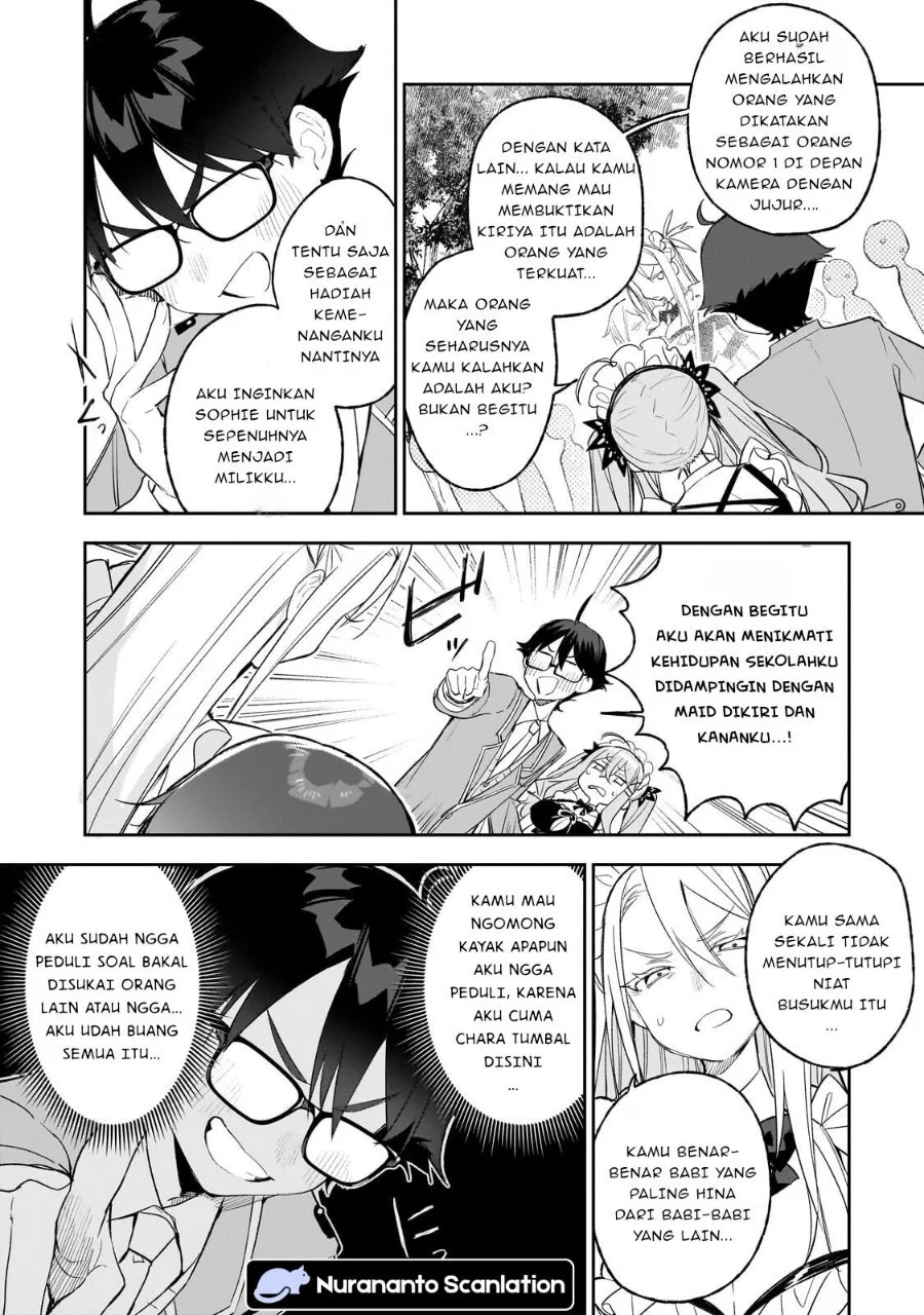 Ore wa Gakuen Zunou Battle no Ensyutsuka!: Jishou Mob ga Kage kara Egaku Saikyou Shujinkou Musou Scenario Chapter 4.2 Gambar 7