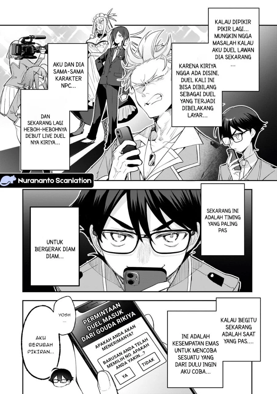 Ore wa Gakuen Zunou Battle no Ensyutsuka!: Jishou Mob ga Kage kara Egaku Saikyou Shujinkou Musou Scenario Chapter 4.3 Gambar 9