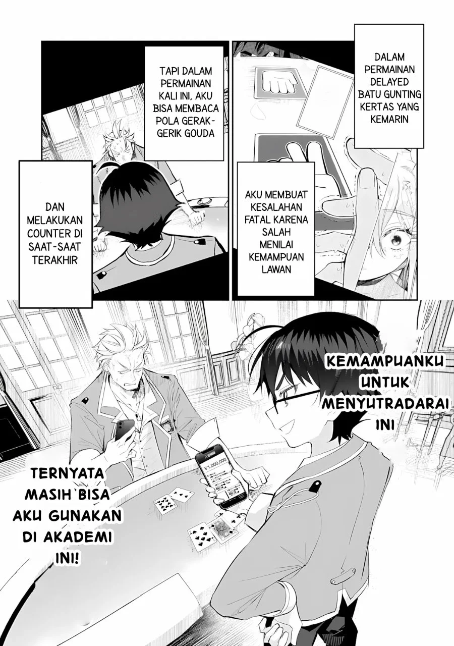 Ore wa Gakuen Zunou Battle no Ensyutsuka!: Jishou Mob ga Kage kara Egaku Saikyou Shujinkou Musou Scenario Chapter 6 Gambar 21