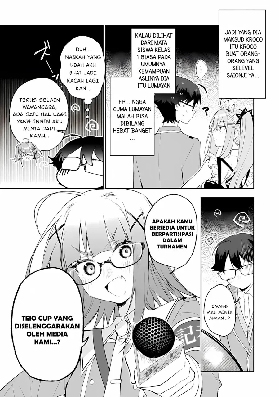 Ore wa Gakuen Zunou Battle no Ensyutsuka!: Jishou Mob ga Kage kara Egaku Saikyou Shujinkou Musou Scenario Chapter 6 Gambar 28