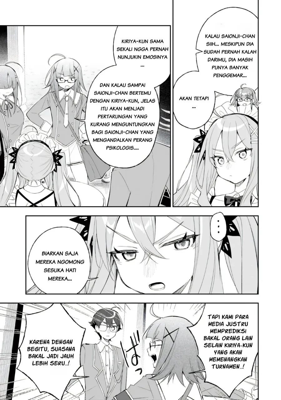 Ore wa Gakuen Zunou Battle no Ensyutsuka!: Jishou Mob ga Kage kara Egaku Saikyou Shujinkou Musou Scenario Chapter 9.1 Gambar 11