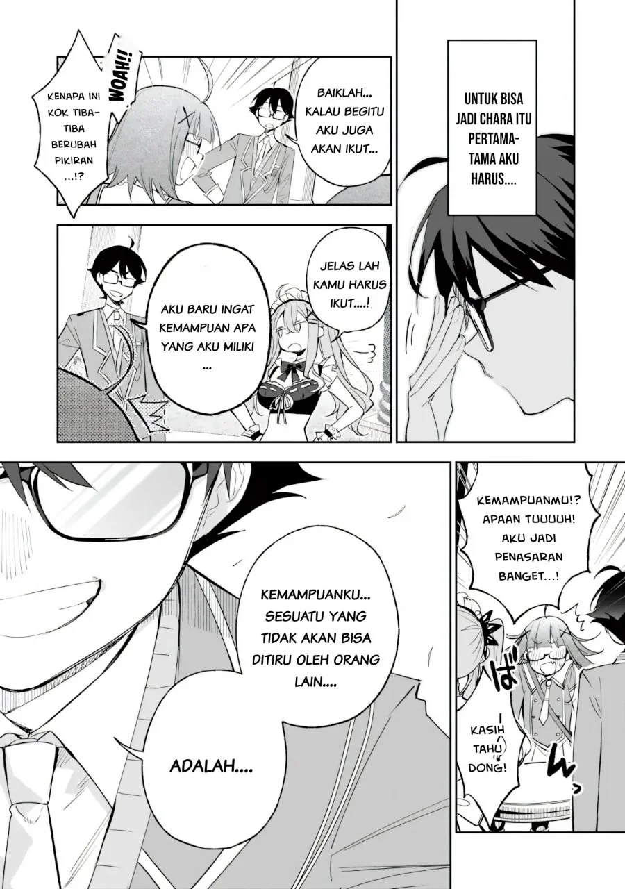 Ore wa Gakuen Zunou Battle no Ensyutsuka!: Jishou Mob ga Kage kara Egaku Saikyou Shujinkou Musou Scenario Chapter 9.1 Gambar 15