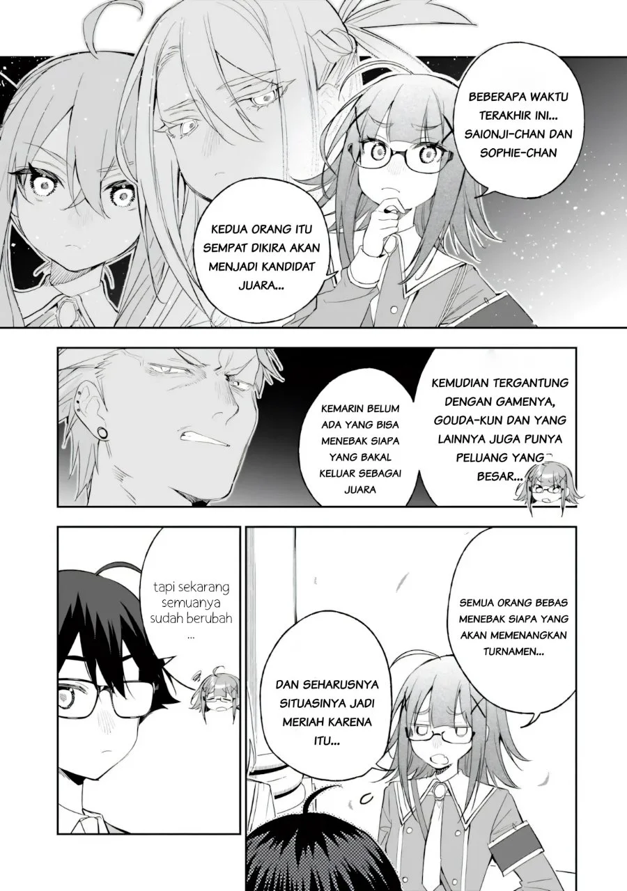 Ore wa Gakuen Zunou Battle no Ensyutsuka!: Jishou Mob ga Kage kara Egaku Saikyou Shujinkou Musou Scenario Chapter 9.1 Gambar 9