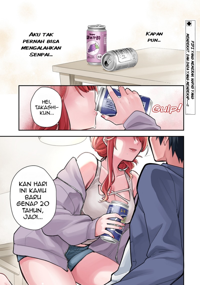 Baca Manga Osake to Senpai Kanojo to no Amaama Doukyo Lovecome wa Nijuusai ni Natte kara Chapter 1 Gambar 2