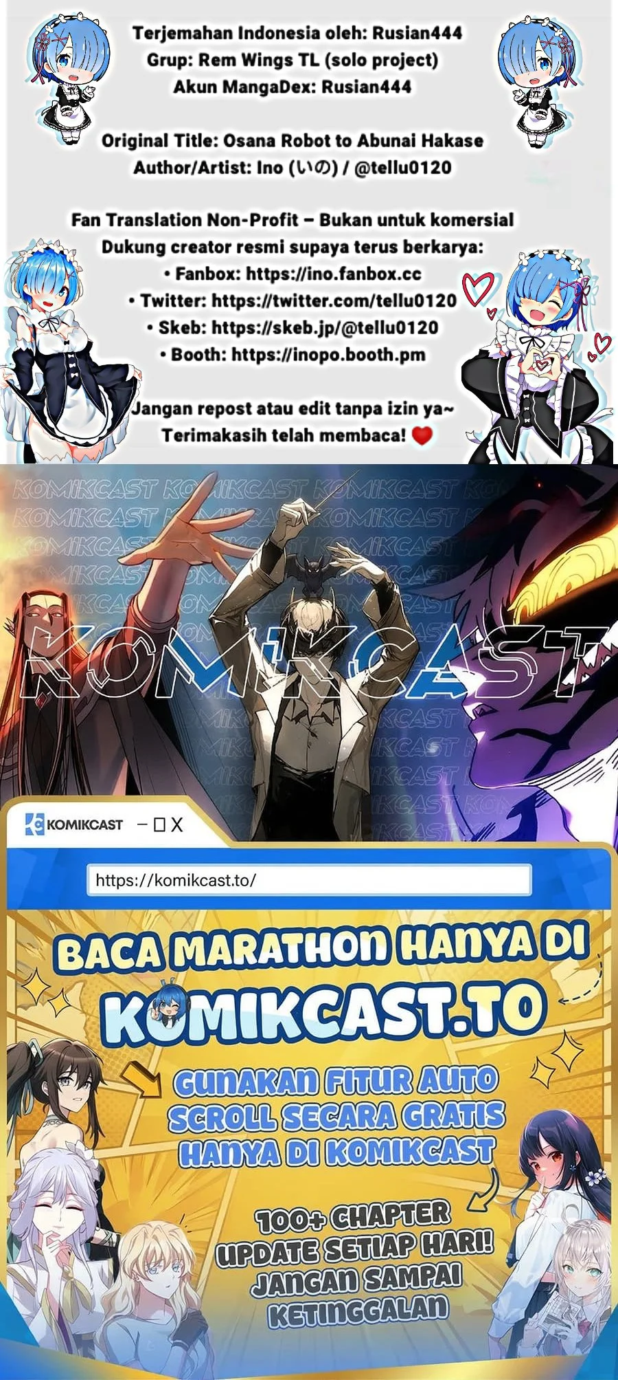 Osana Robot to Abunai Hakase Chapter 46 Gambar 3