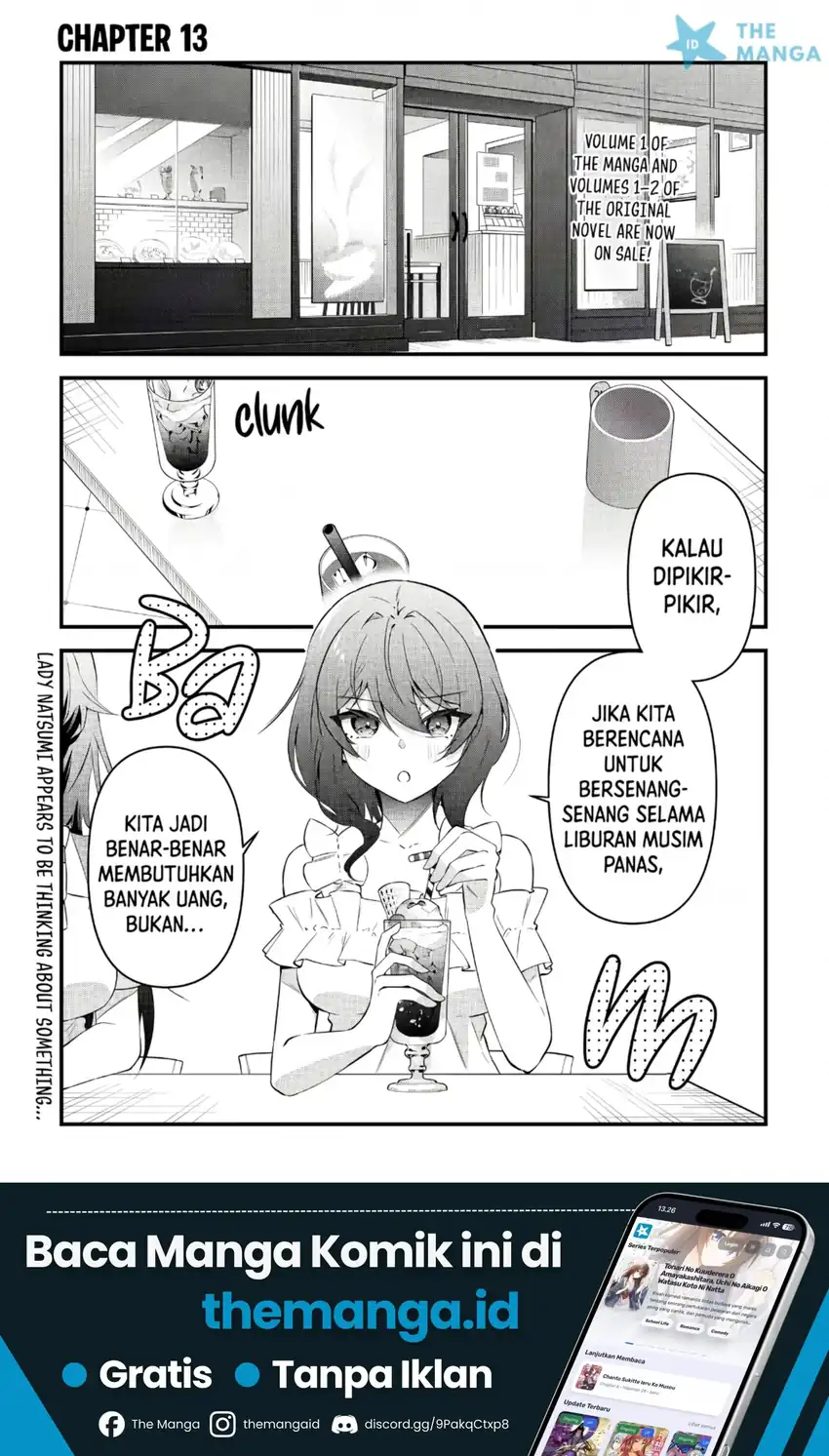 Manga “Osananajimi ga Hoshii” to Tsubuyaitara Yoku Issho ni Asobu Onna Tomodachi no Yousu ga Hen ni Nattanda ga Chapter 13 gambar 2