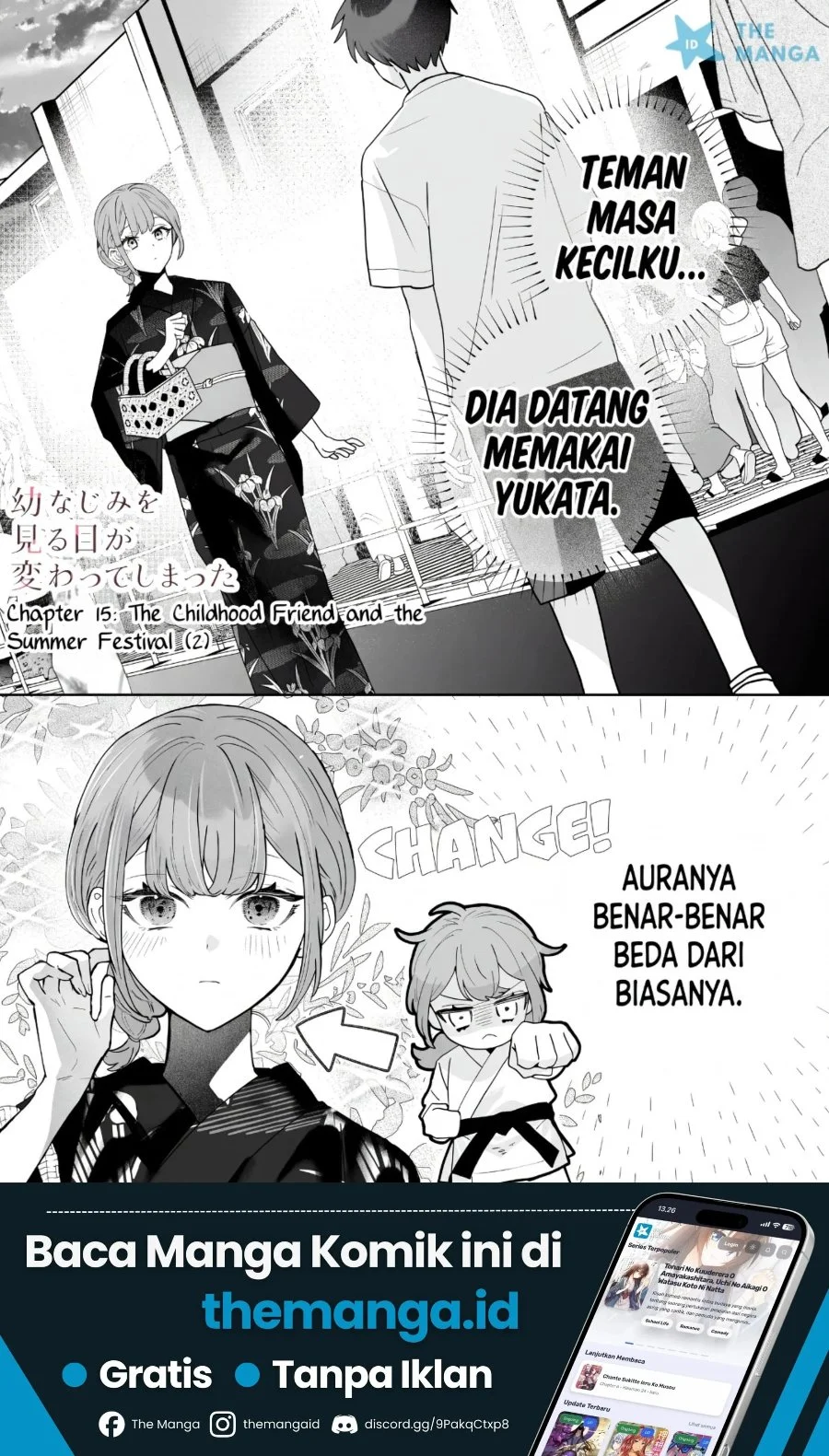 Manga “Osananajimi ga Hoshii” to Tsubuyaitara Yoku Issho ni Asobu Onna Tomodachi no Yousu ga Hen ni Nattanda ga Chapter 15 gambar 2