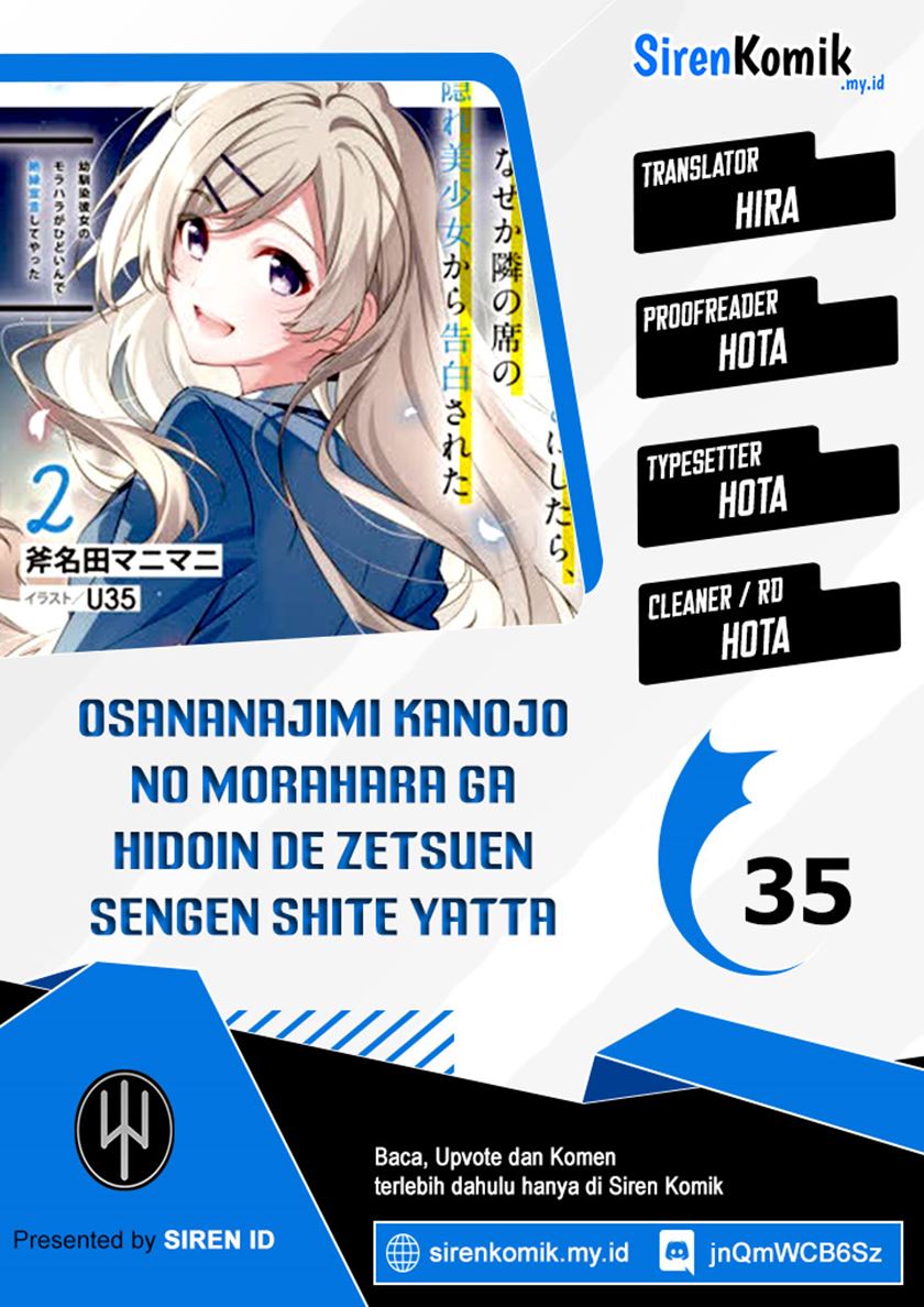 Baca Komik Osananajimi Kanojo no Morahara ga Hidoin de Zetsuen Sengen shite Yatta Chapter 35 Gambar 1
