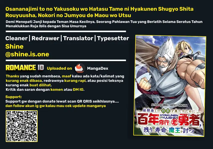 Osananajimi to no Yakusoku wo Hatasu Tame ni Hyakunen Shugyo Shita Rouyuusha, Nokori no Jumyou de Maou wo Utsu Chapter 2 Gambar 61