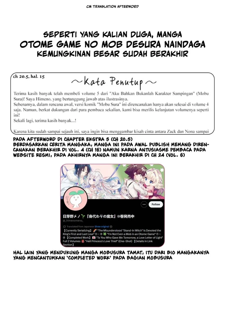 Otome Game no Mob Desura Naindaga Chapter 24 Gambar 41