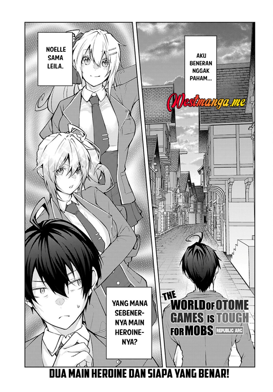 Baca Manga Otome Game Sekai wa Mob ni Kibishii Sekai Desu Chapter 71 Gambar 2