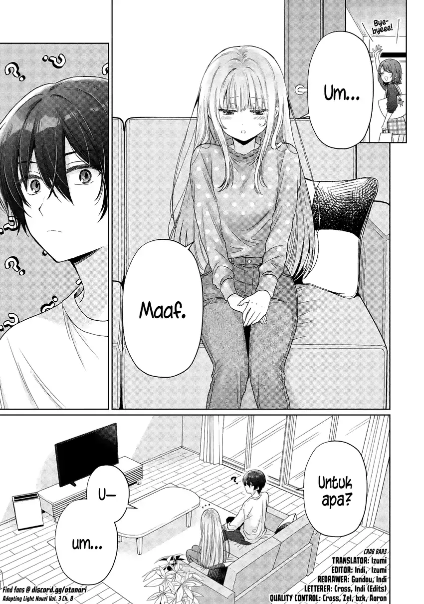 Komik Otonari no Tenshi-sama ni Itsunomanika Dame Ningen ni Sareteita Ken Chapter 27.2 gambar 1