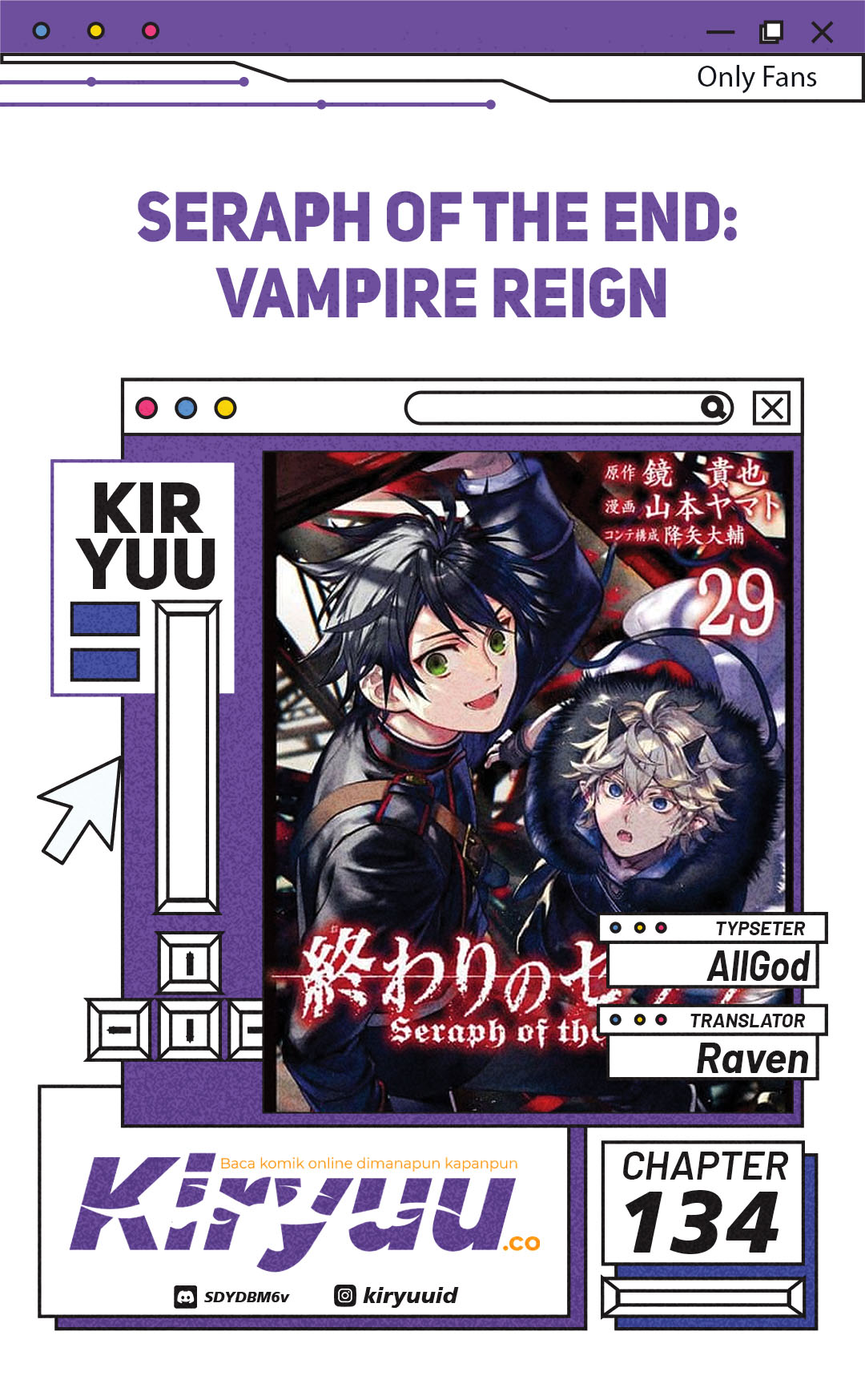Baca Komik Owari no Seraph Chapter 134 Gambar 1