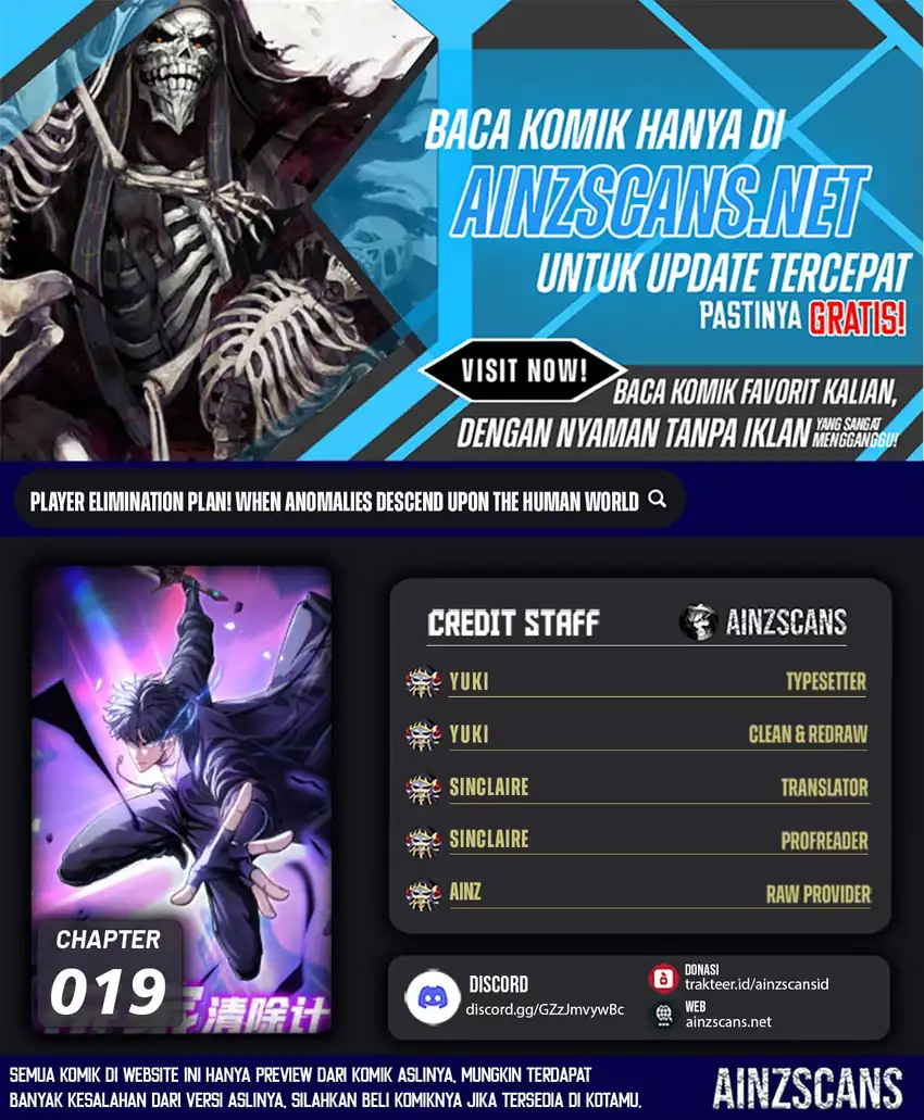 Baca Komik Player Elimination Plan! When the Mutation Descends Upon the World Chapter 19 Gambar 1