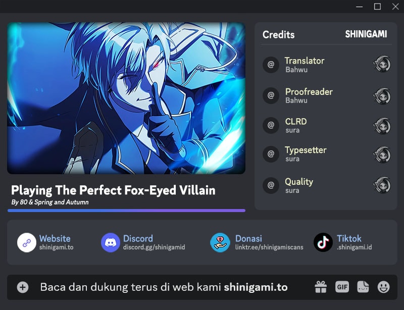 Baca Komik Playing The Perfect Fox-Eyed Villain Chapter 19 Gambar 1