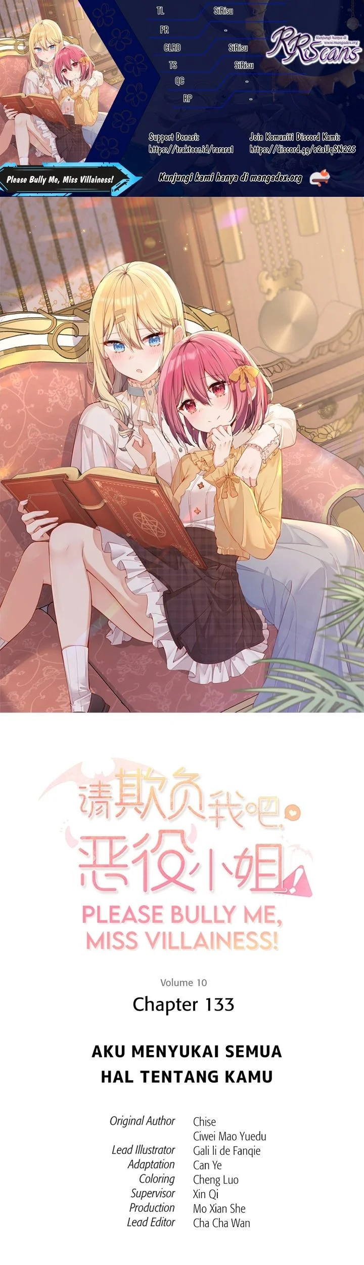 Komik Please Bully Me, Miss Villainess! Chapter 133 gambar nomor 1