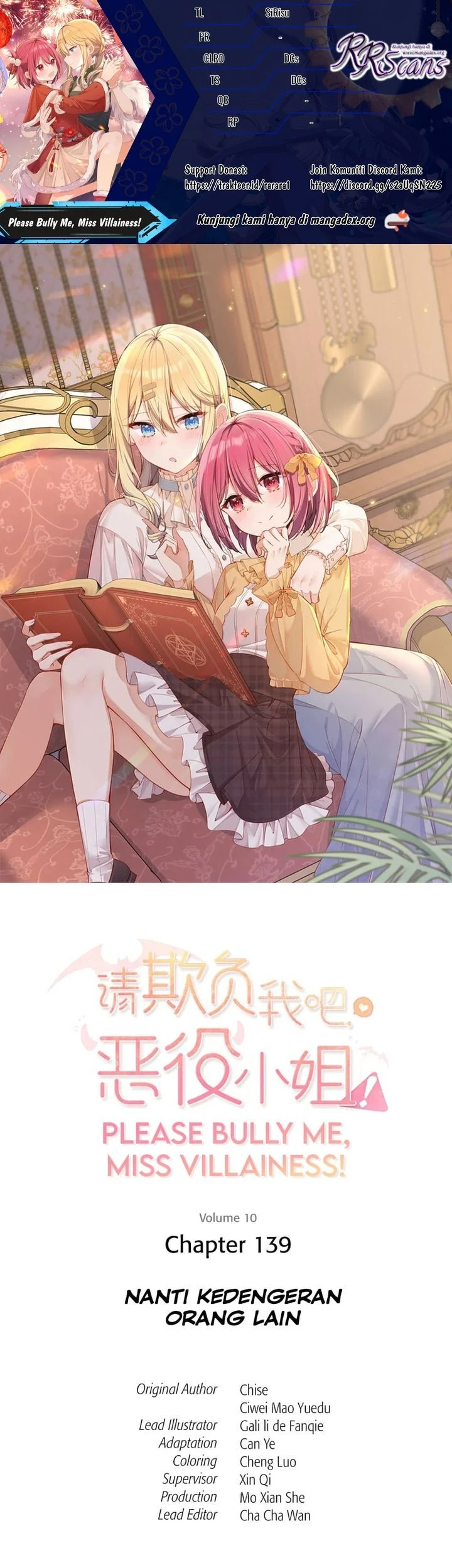 Komik Please Bully Me, Miss Villainess! Chapter 139 gambar 1