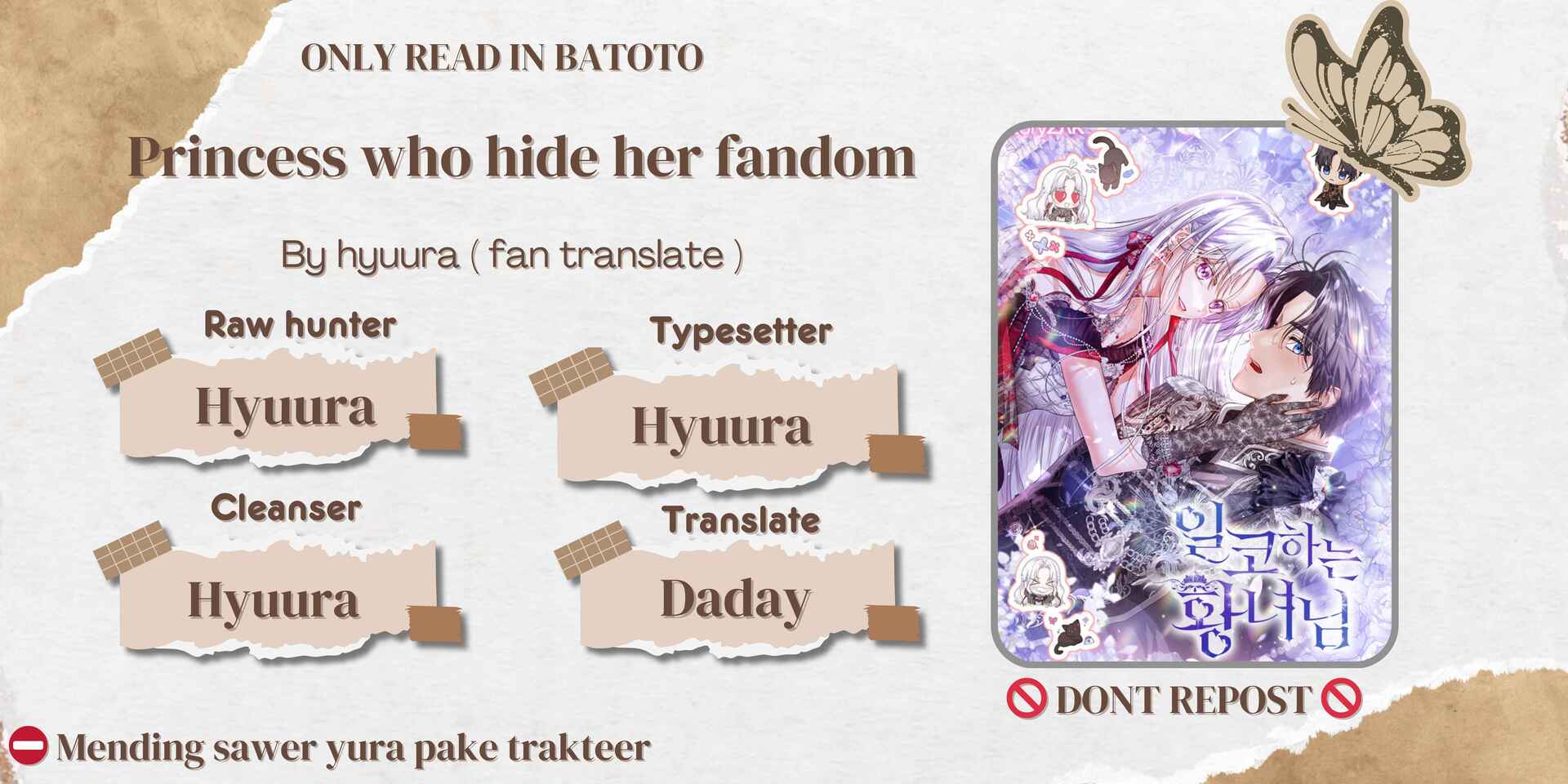 Baca Komik Princess Who Hides Her Fandom Chapter 38 Gambar 1