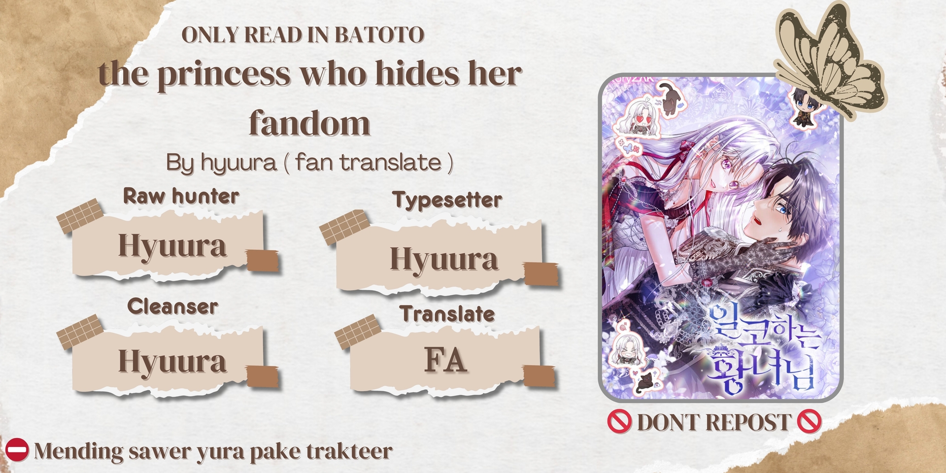 Baca Komik Princess Who Hides Her Fandom Chapter 8 Gambar 1