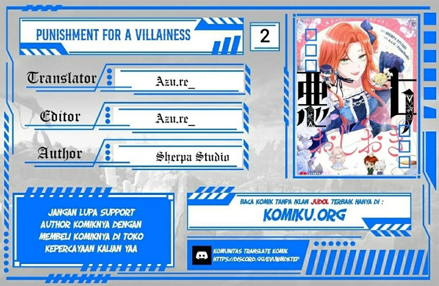 Baca Komik Punishment for a Villainess Chapter 2 Gambar 1