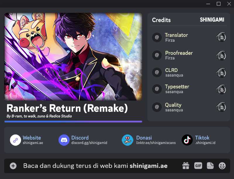 Komik Ranker’s Return Chapter 172 gambar nomor 1