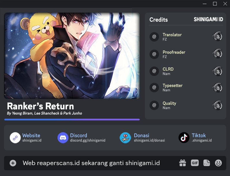 Baca Komik Ranker’s Return Chapter 93 Gambar 1