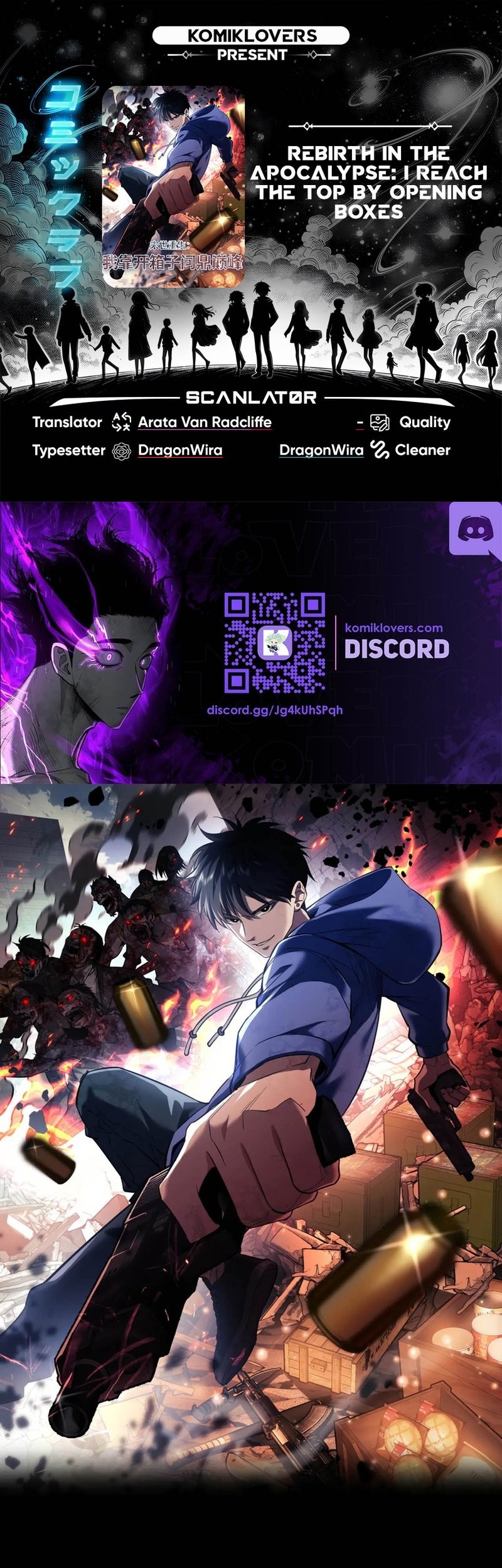 Komik Rebirth in the Apocalypse: I Reach the Top by Opening Boxes Chapter 13 gambar nomor 1