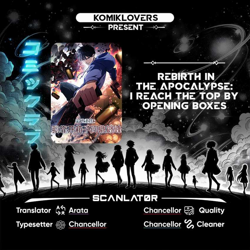 Baca Komik Rebirth in the Apocalypse: I Reach the Top by Opening Boxes Chapter 9 Gambar 1