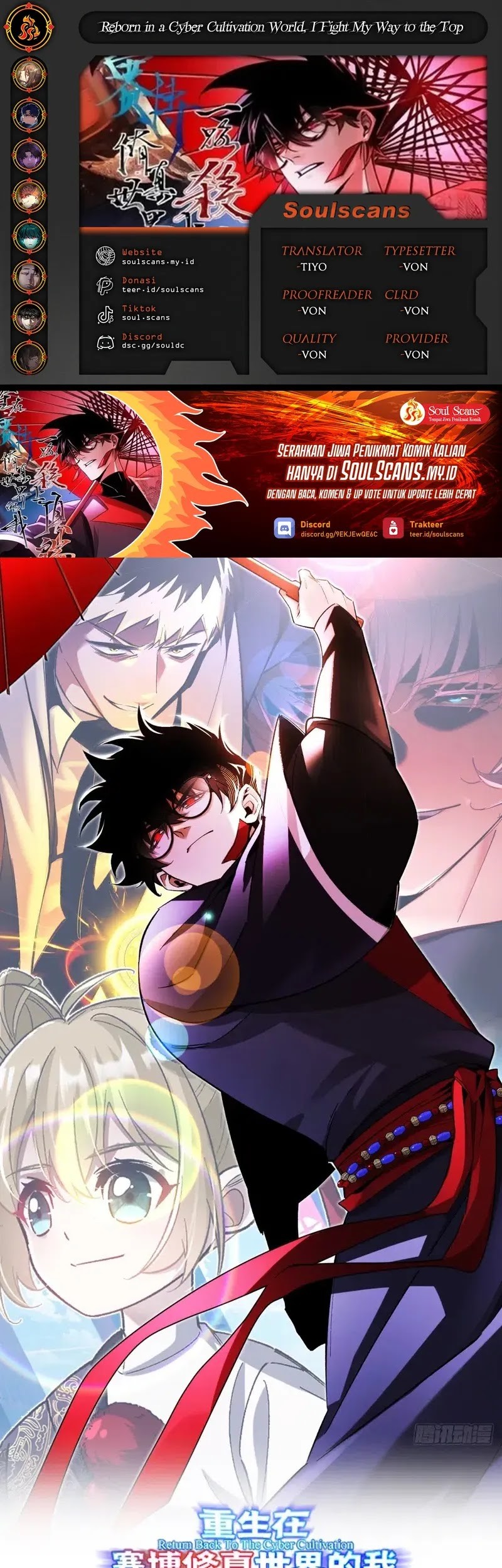 Baca Komik Reborn in a Cyber-Cultivation World: I Fight My Way to the Top Chapter 8 Gambar 1
