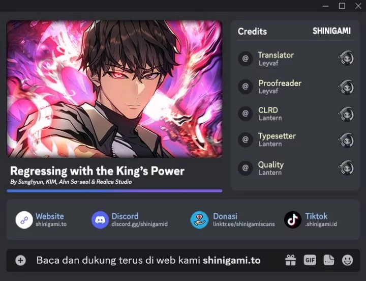 Baca Komik Regressing With The King’s Power Chapter 112 Gambar 1