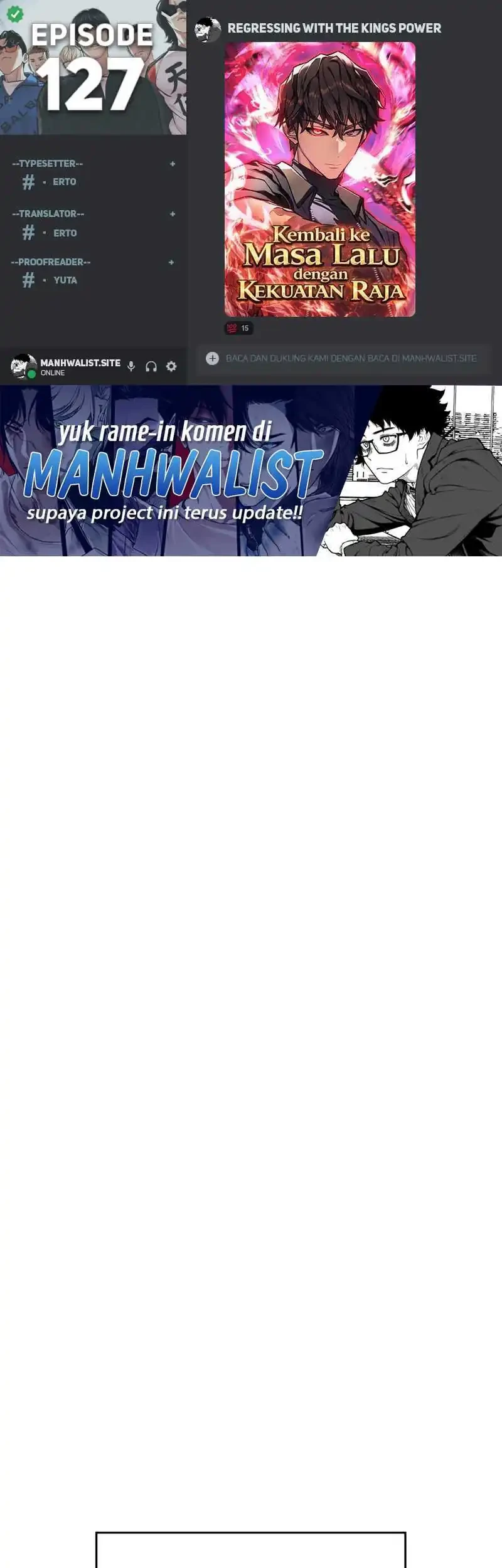 Komik Regressing With The King’s Power Chapter 127 gambar 1