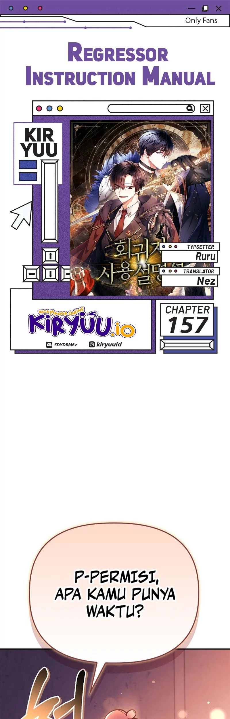 Komik Regressor Instruction Manual Chapter 157 gambar nomor 1