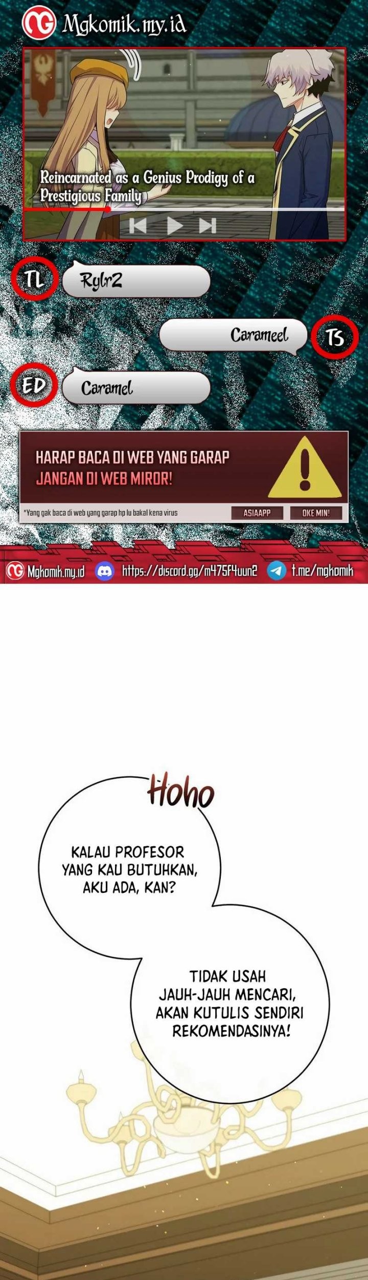 Baca Komik Reincarnated as a Genius Prodigy of a Prestigious Family Chapter 50 Gambar 1