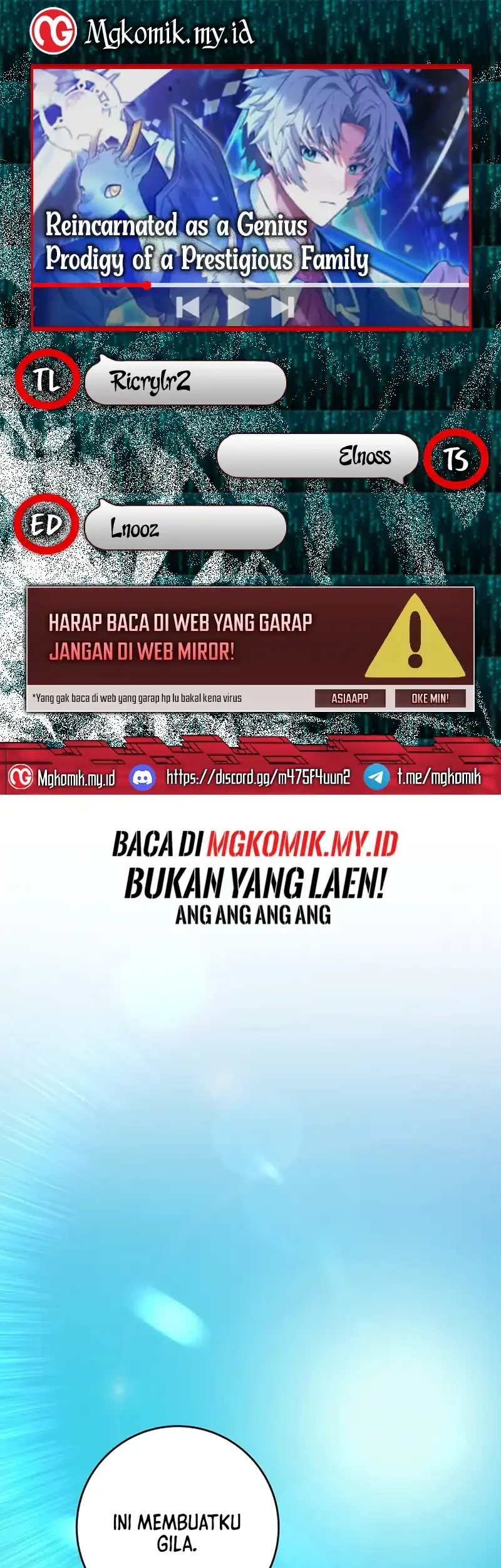 Komik Reincarnated as a Genius Prodigy of a Prestigious Family Chapter 60 gambar nomor 1