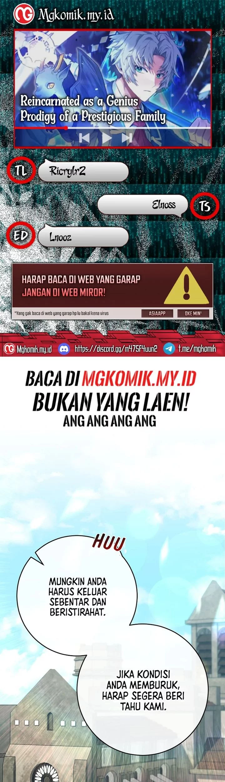 Komik Reincarnated as a Genius Prodigy of a Prestigious Family Chapter 61 gambar nomor 1