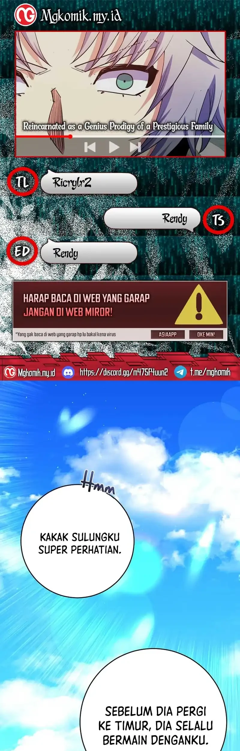 Komik Reincarnated as a Genius Prodigy of a Prestigious Family Chapter 65 gambar nomor 1