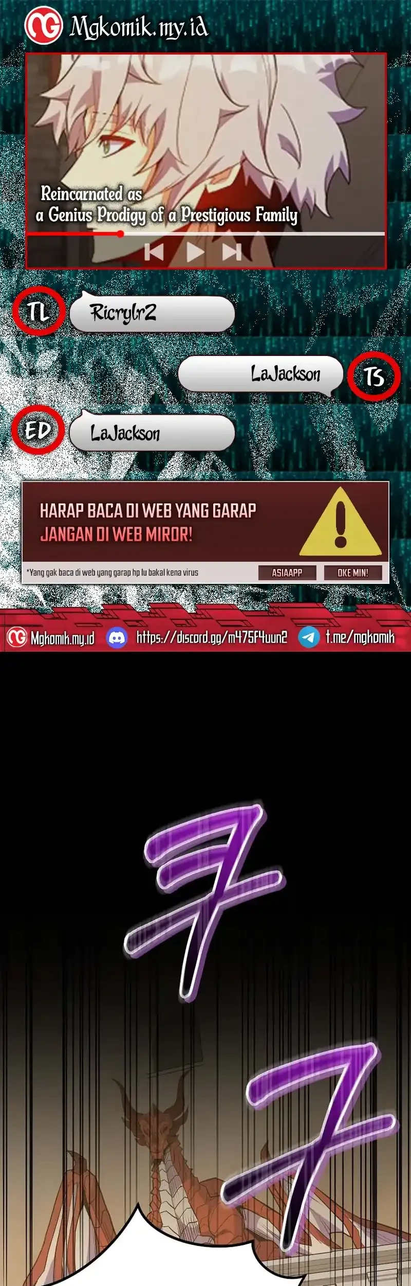 Komik Reincarnated as a Genius Prodigy of a Prestigious Family Chapter 76 gambar nomor 1