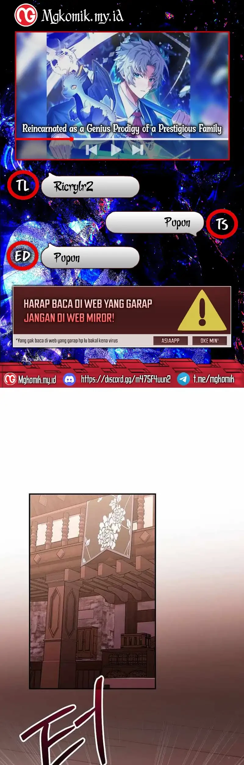 Komik Reincarnated as a Genius Prodigy of a Prestigious Family Chapter 81 gambar 1