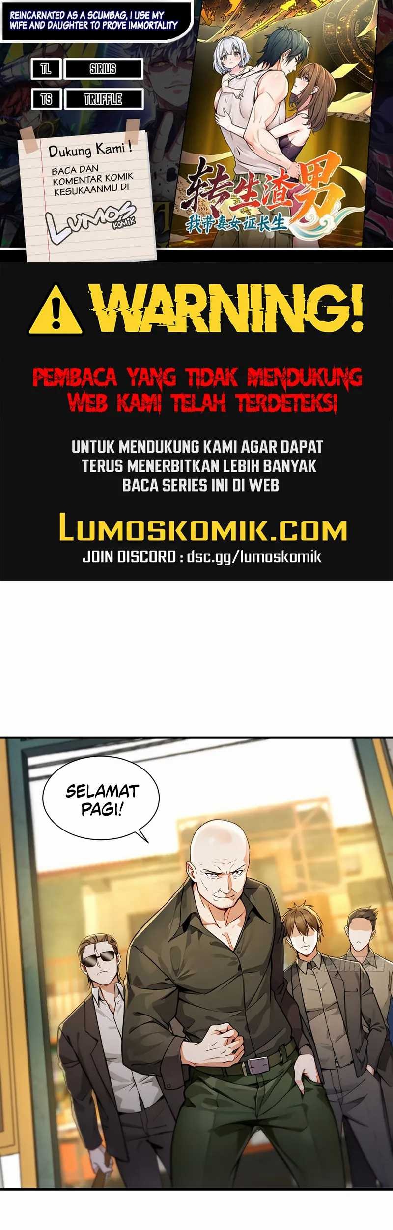 Baca Komik Reincarnated as a Scumbag I Use My Wife and Daughter to Prove Immortality Chapter 5 Gambar 1