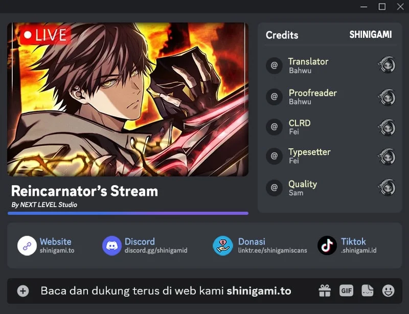 Komik Reincarnator’s Stream Chapter 33 gambar 1