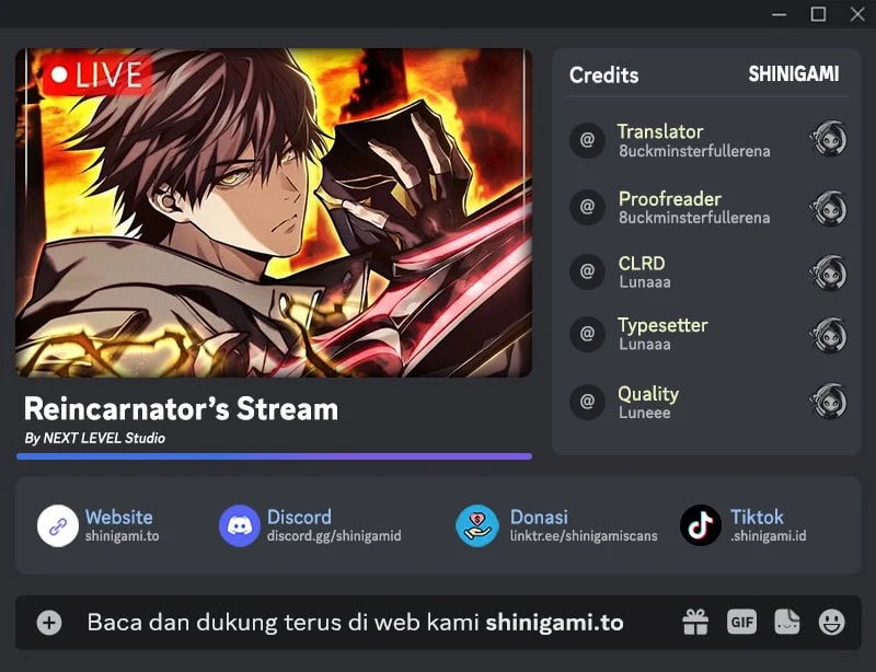 Komik Reincarnator’s Stream Chapter 37 gambar 1