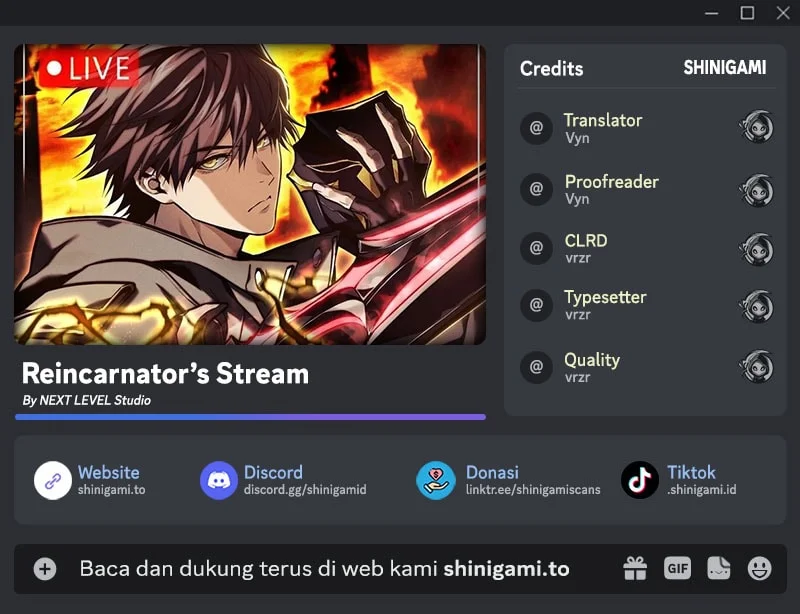 Komik Reincarnator’s Stream Chapter 50 gambar 1